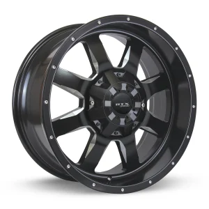 RTX Wheels – Ridgeline – Black – 15″x6″ 0mm – Summer Wheels – 081732
